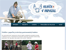 Tablet Screenshot of nebickovpapulke.sk